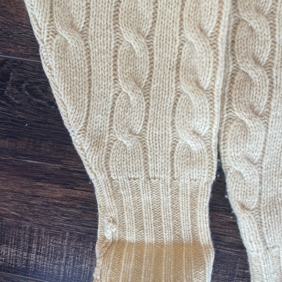 Yellow Polo by Ralph Lauren Women’s Cable Knit Sweater - Large - Picture 5 of 6